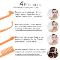 Kit Profesional De Cuidado De La Piel Con Lámpara De Alta Frecuencia 4pcs Herramienta De Tratamiento De Acné Y Cuidado Del Cabello HF En Caja Regalo - details 4