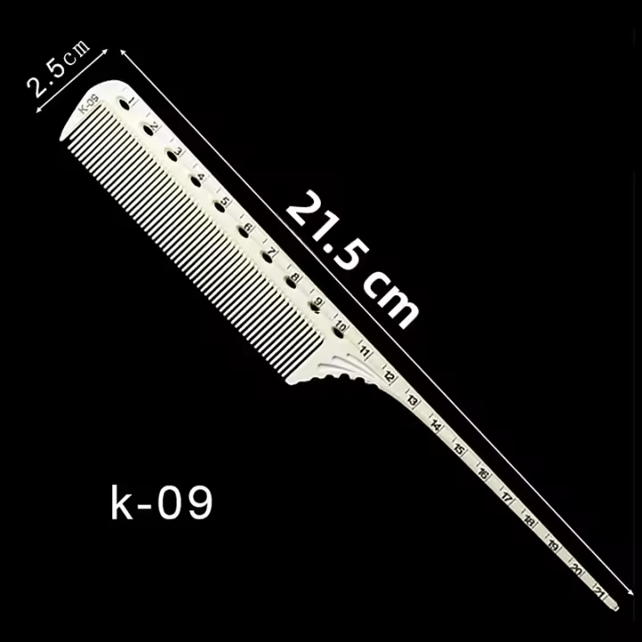 Peine Profesional Para Cabello Escala 1pc Herramientas De Estilizado Y Corte De Salon Barbero Peine De Dientes Anchos Para Peluquería - 1