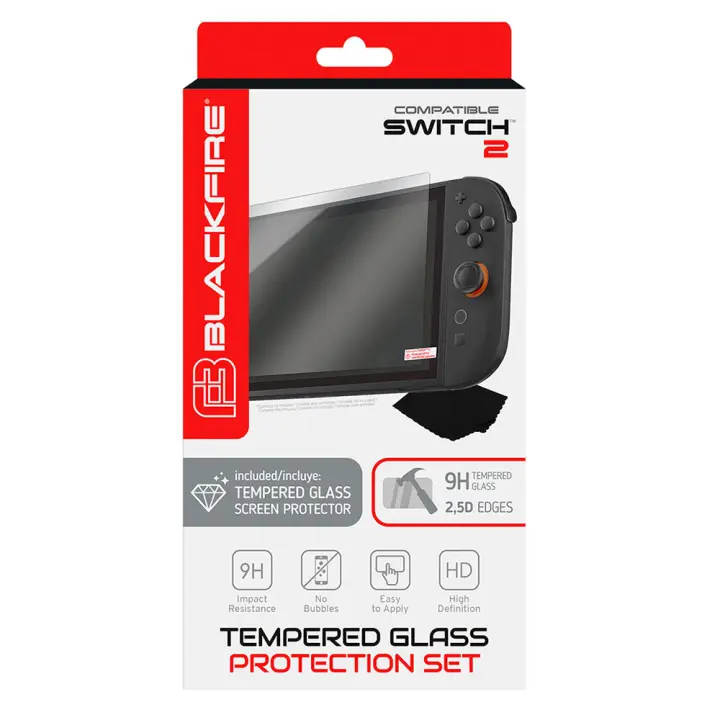 TEMPERED GLASS PROTECTION SET 9H BLACKFIRE Switch 2 (PROTECTOR DE PANTALLA) - Blackfire - 1