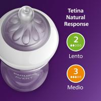 Philips Avent Set Pack 4 Biberones con Sistema AirFree (2 Biberones 125ml + 2 Biberones 260ml), Regalo para Recién Nacidos, Enganche Natural, sin BPA, Reduce los Cólicos, Incluye Chupete Ultra Soft y Escobilla, de 0-12 Meses - details 1