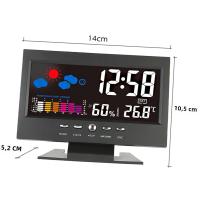 Estación Meteorológica Digital Medidor De Temperatura Humedad Con Reloj Termómetro Higrómetro Calendario Y Nivel De Comfort - details 13