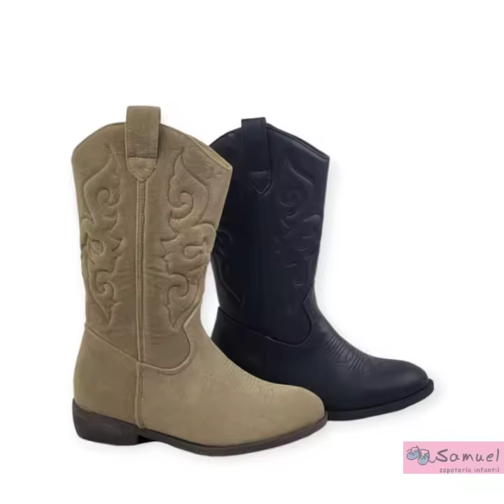 Bota Campera Alta Mod C821 - Estilo Campera - Cremallera Lateral - 1