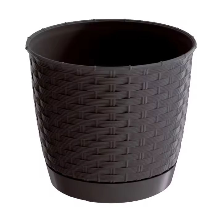 Prosperplast Maceta Ratolla Redonda 2L Mocca para Jardín - 1