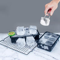 Molde De Hielo De Silicona Con Tapa 4/6/8 Cuadrículas Para Hacer Hielo En Casa Hielo De Fruta Eco-amigable Y Stockado - details 6