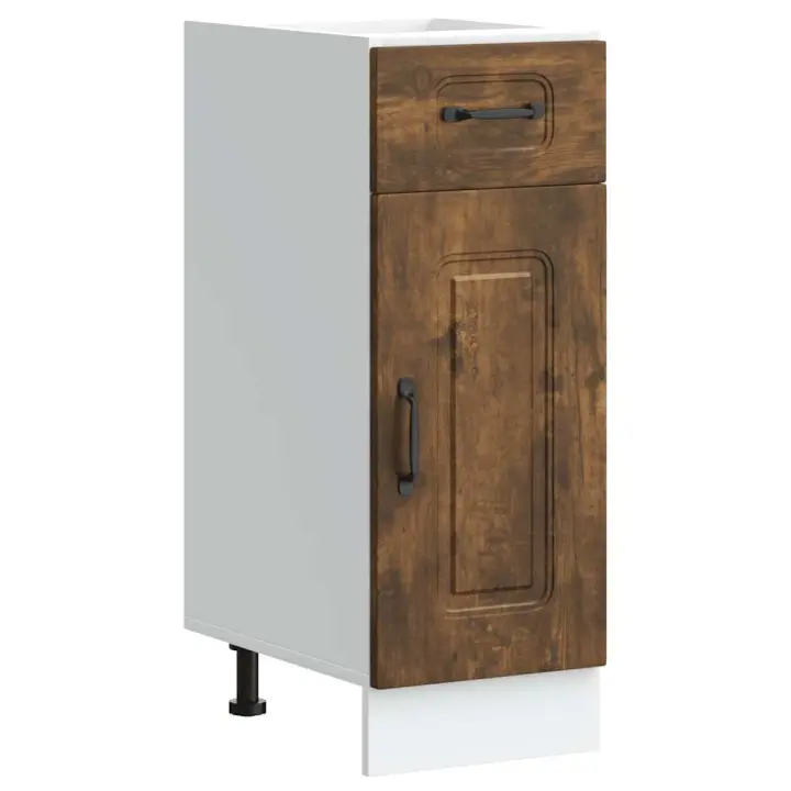 vidaXL Mueble bajo de cocina Kalmar de madera ingeniería roble ahumado - 1