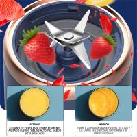 Batidor De Frutas Portátil Eléctrico Doble Copa Máquina De Batido De Jugos Y Milkshakes Auxiliar De Alimentos Para El Hogar - details 6