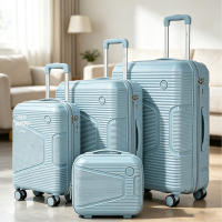 S7 STAR Conjunto de Maletas de Viaje Elegantes: Carcasa Ligera de PP, Cerradura Numérica, 4 Ruedas Giratorias 360°, Asa Telescópica de Aluminio Juego de Maletas Set Trolley Maleta Cabina,Juego de 4 Maletas Trolley Maleta,Maleta Grande 23 Kilos - details 0