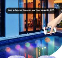 Luz Submarina LED RGB Para Piscina Con Control Remoto 10 LEDs Lámpara Portátil Operada Por Batería Para Acuario Vaso - details 0