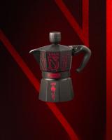 Bialetti Moka Express 3/6 Tazas – Cafetera Italiana Edición Especial Stranger Things™ negro y rojo | Con sonido inspirado en la serie cuando sube el café + Cable USB-C incluido | STRANGER THINGS™ TM/© Netflix. Used with permission. - details 1