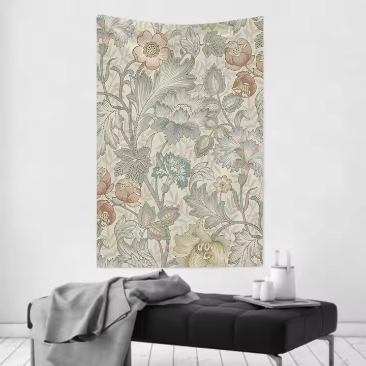 Tapiz De Decoración De Habitación William Morris Telas Colgantes Para Fiestas Y Ambientes Domésticos Diseño De Tela Impresión Estilo Jacquard Material Poliéster/Celulosa - 1