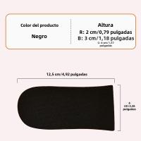 1 Par De Plantillas De Memoria De Espuma Transpirable Para Aumentar La Altura Insertos De Sillín Para Zapatos Unisex - details 1