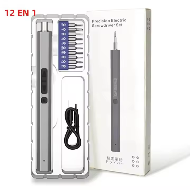 Set De Destornilladores Eléctricos 50 En 1 Con Bit Magnéticos Phillips Torx Herramienta De Reparación Profesional Con LED Y Tipo-C Para iPhone PC Juguetes - 1