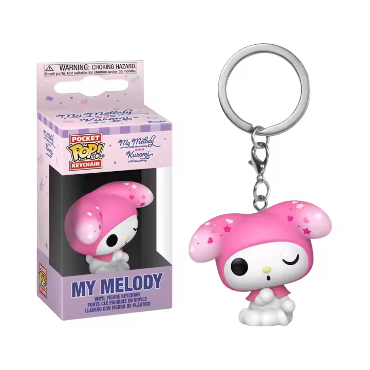 FUNKO POP! KEYCHAIN HELLO KITTY - MY MELODY, 86876, TIENDA CON LICENCIA OFICIAL, ENVÍO 24-48 HORAS PENÍNSULA, FIGURA, MUÑECO, JUGUETE, CABEZÓN, LLAVERO, KAWAII, JAPONESA - 1