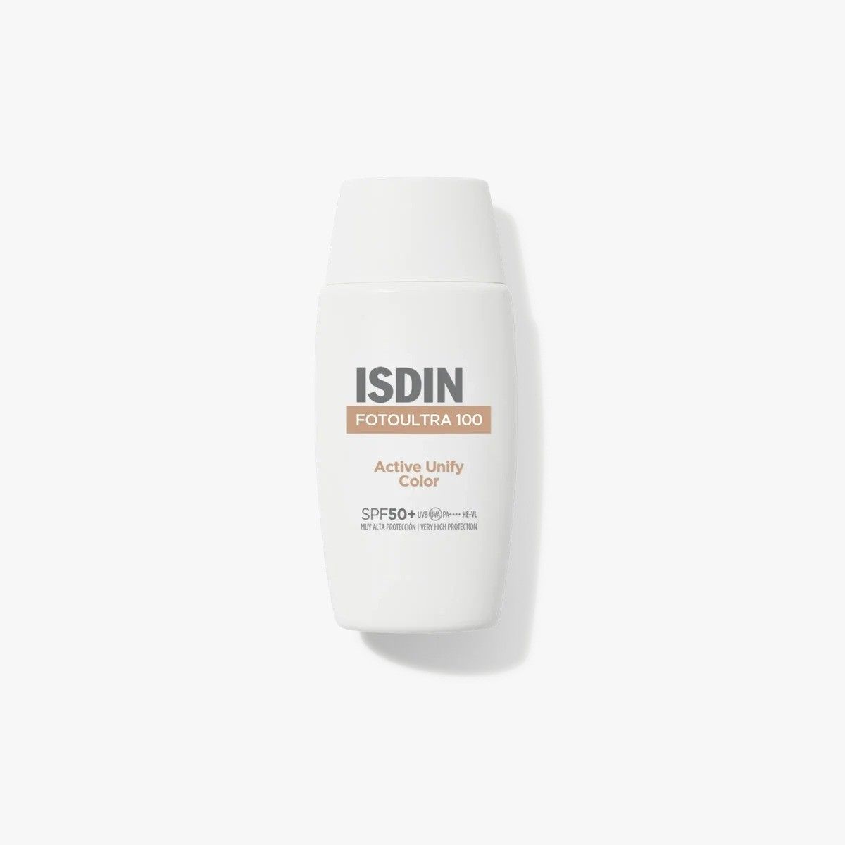ISDIN Fotoultra 100 Active Unify Color Protector Solar Facial Antimanchas con Color Despigmentante - SPF50+ 50 ml