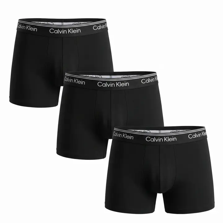Calvin Klein-Pack 3 Bóxer Briefs Hombre de Microfibra Stretch NB4410 - 1