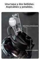 Botella De Agua Deportiva Personalizada De Gran Capacidad Plástico Portátil Para Fitness Y Deportes Con Taza Y Pajita - details 4
