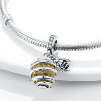 Pulsera Original De Plata 925 Con Encantos De Mariposa Abeja Y Corazón De Árbol Para Joyería De Fiestas Para Mujeres - details 14