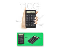 Wireless One-Handed Splashproof Numeric Keypad 2.4G USB Numeric Keypad Full Size 19 Keys Portable Keyboard for Windows Laptops with LCD Display - details 1