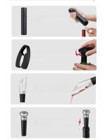 Abrepuertas Eléctrico Para Vino Y Cerveza Recargable Con Batería Y USB Aparato De Sacacorchos De Acero Inoxidable Accesorio De Cocina - details 11