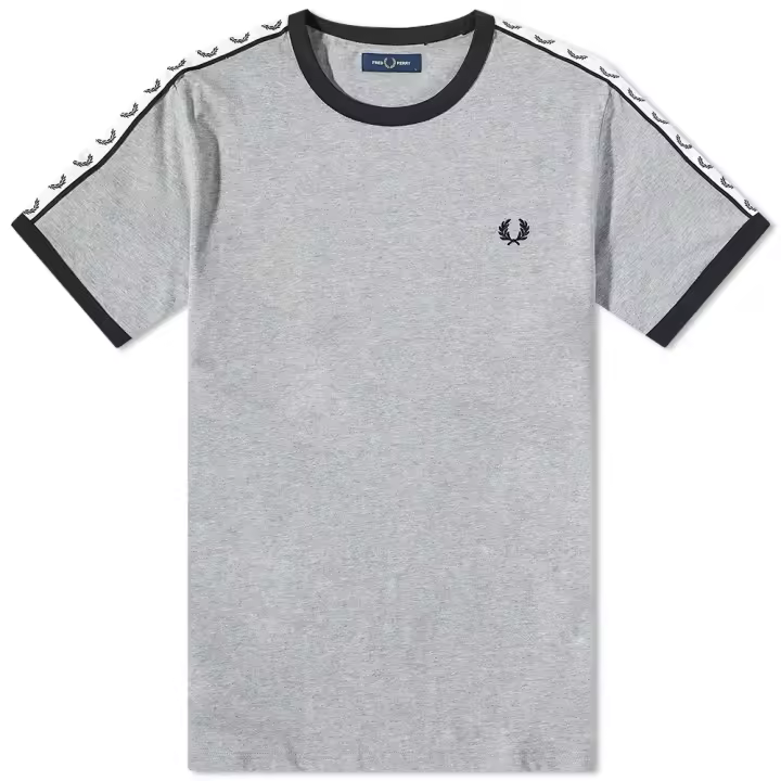 Fred Perry Taped Ringer T-Shirt M4620 Steel Marl - 1