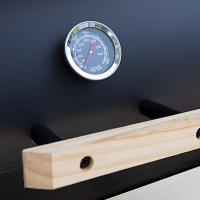 Aktive - Barbacoa de carbón con termómetro, metal, 116x61x106 cm, con sistema de ventilación y chimenea, 2 ruedas, fácil transporte, de exterior, para terraza, para balcón, bowl para líquidos, Bbq - details 7