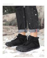 Botas De Invierno Para Hombre Botines De Piel Sintética Con Plush Calentito Suela De Goma Para Senderismo Al Aire Libre Talla 36-46 Pareja - details 3
