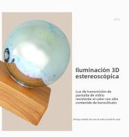 Lámpara De Ambiente LED 3D Fuego De Artificio Luz Nocturna Colorida Para Decoración De Hogar Lámpara Colgante De Bola De Vidrio Estrella Cielo - details 5