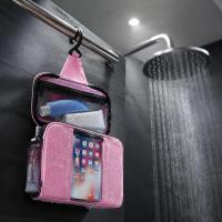 Bolsa De Viaje Portátil Con Bolsillo Para Teléfono Y Tapa Impermeable Bolsa De Ducha De Secado Rápido Para Baño Para Mujeres - details 7