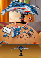 LEGO Marvel Quinjet de Vengadores: La Era de Ultrón - Avión de Juguete de Superhéroes con Moto y 5 Minifiguras inc. Iron Man, Viuda Negra y Ojo de Halcón - Regalo para Niños y Chicos de 12+ Años 76325 - details 0