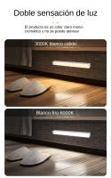 Lámpara Nocturna Inteligente Con Sensor De Movimiento Recargable LED Para Cocina Armario Dormitorio Decoración De Habitación - details 7