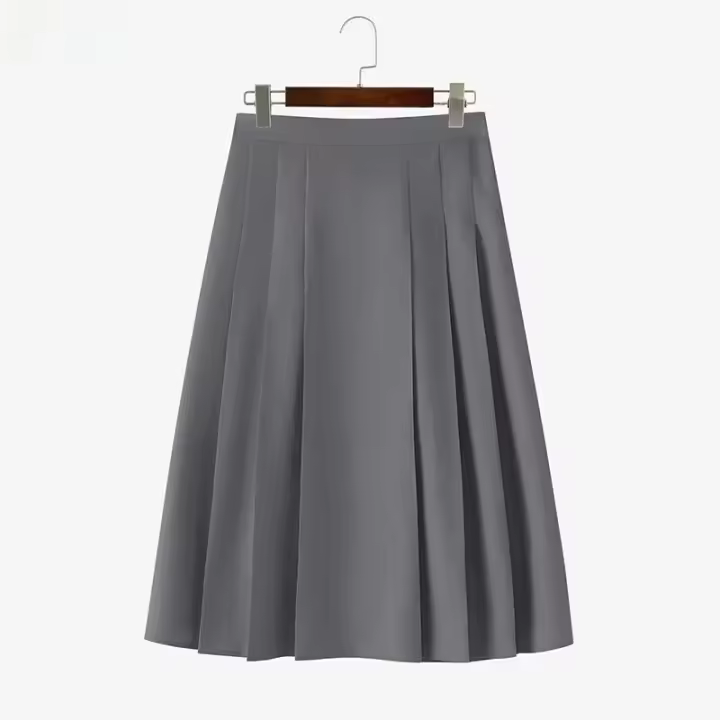 ZANZEA Falda Elegante Para Mujer Verano Largo De Color Sólido Plisado Casual Vestidos De Fiesta Streetwear Talla S-2XL - 1