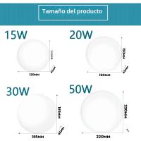 Lámpara De Techo Redonda LED Moderna Para Sala De Estar Dormitorio Cocina Balcón Corredor Iluminación Eficaz Y Duradera - details 1