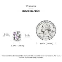 Encantos Originales 925 Platinados Para Mujer Con Zirconia Joyería Moda Para Pulseras Hechas De Cuentas De Moda - details 1
