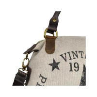 énvo - Bolso Shopper Grande De Lona con Asas de Piel - details 2