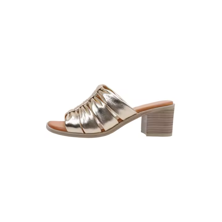Sandra Fontán TILO Mules De Tacón Mujer Dorado - 1