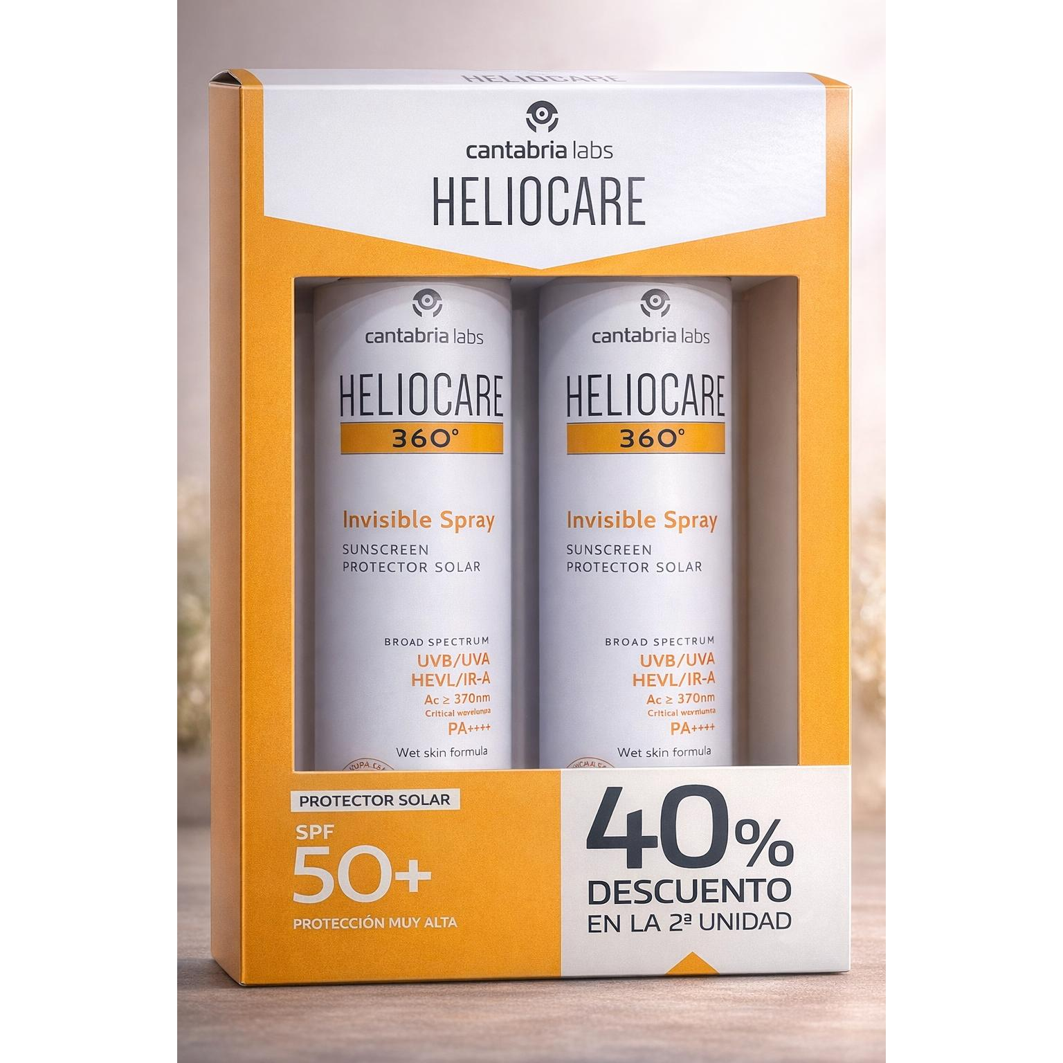 HELIOCARE PACK DUPLO INVISIBLE SPRAY 200 ML+200 ML