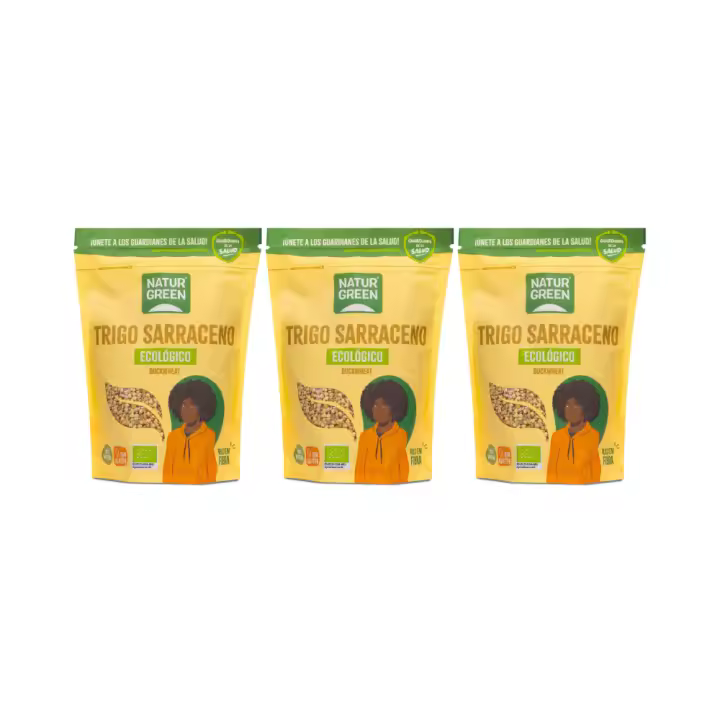 Pack 3x NaturGreen Trigo Sarraceno Bio 500 g - 1