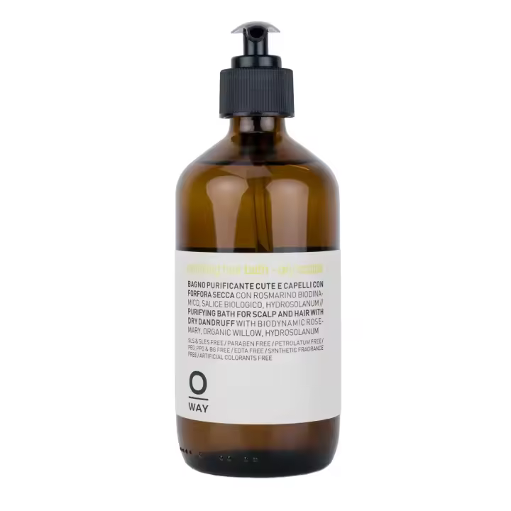 OWAY PURIFYING HAIR BAHT-DRY SCALPS 240ML Oway Baño Purificante Anti Caspa Purifying Hair Bath – Dry Scalps, baño calmante y purificante para piel y cabello con caspa seca. - 1