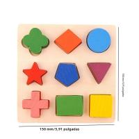 Juego Educativo De Madera Con Formas Geométricas Para Niños Montessori Puzzle De Matemáticas Juguetes Para Bebés Y Niños De Preescolar - details 12