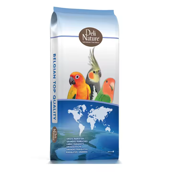 Grandes Perruches Sans Tournesols Deli Nature 20 kg | Mezcla Premium sin Girasol para Cotorras y Periquitos Grandes - 1