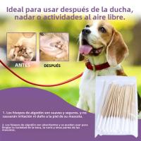 50/100 PCS Bastones De Algodón Para Limpieza De Orejas De Perros Y Gatos Eliminación De Suciedad Y Cera De Orejas De Mascotas - details 7
