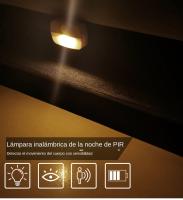 Luz Nocturna LED Con Sensor De Movimiento Para Interior Pega En La Pared Iluminación Para Pasillo Escalera Baño Armario Dormitorio Batería Incluida - details 0