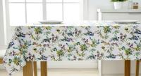 Mantel de Hule PVC Impermeable para Mesa Rectangular, Antimanchas, Lavable, Estampado Floral para Cocina y Comedor - details 0