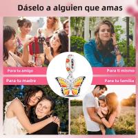 Encanto De Mariposa Plateado En Plata Con Circonia Bola Redonda Colgante Para Pulsera O Collar DIY Joyería De Moda Irregular - details 63