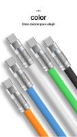 Cable De Carga Rápida 120W USB Tipo C Micro USB Silicone Líquido Para Huawei Samsung Compatible Con USB a Lightning Type-C - details 6
