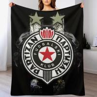 Manta Decorativa Partizan Beograd De Poliéster Suave Para Cama Cosplay Anime Manta Para Picnic Viaje Hogar Avión Antipelusa Retardante De Fuego Recortada Al Aire Libre - details 4