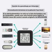 Sensor De Temperatura Y Humedad Universal Tuya Smart WiFi IR Remoto Para Aire Acondicionado TV Compatible Con Alexa Google Home Yandex - details 16
