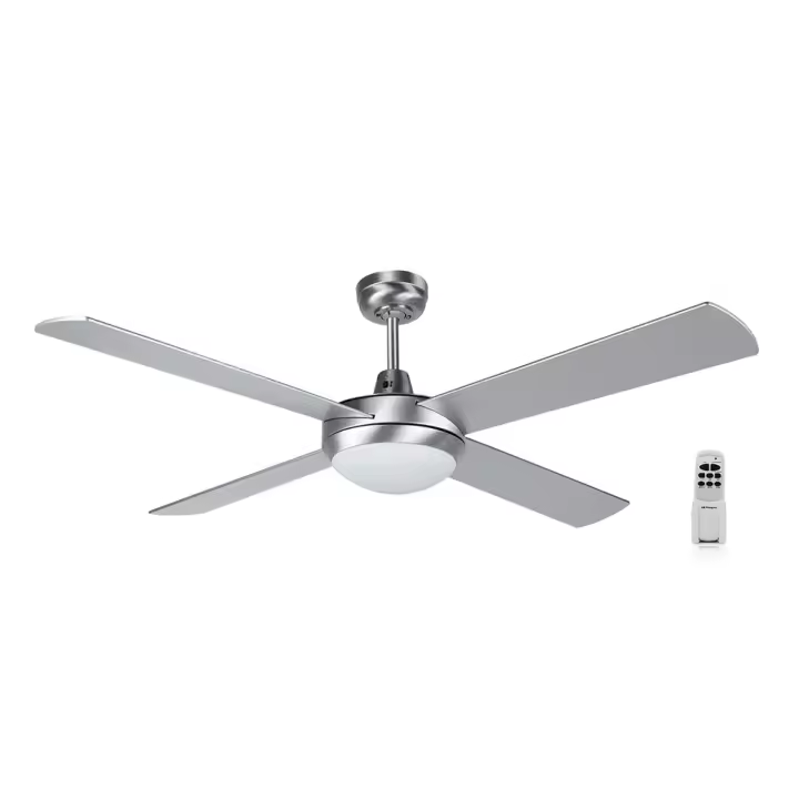 Orbegozo CP 77132 Ventilador de Techo 132 cm con 1 Luz Integrada (Tulipa) y Mando a Distancia – Potencia 60W, 4 Palas, 3 Velocidades, Sistema Reversible Verano/Invierno y Muy Silencioso - 1