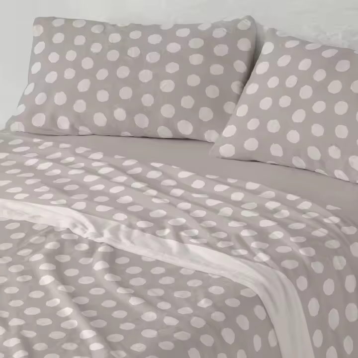 Juego de Sábanas Coralina BURRITO BLANCO - Suaves y Cálidas para Invierno | Diseño Topitos | 7 Medidas Disponibles - 1