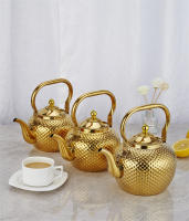 Tetera Sférica De Acero Inoxidable Con Mango De Martillo Y Malla Interna Para Té De Flores 2.0L Capacidad Venta Individual - details 2